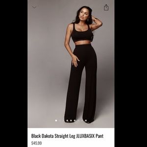 JLUXLABEL black Dakota pant New with tags size M